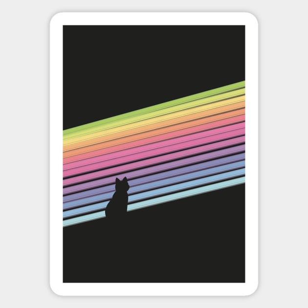 Rainbow Trails Sticker by charterdisco